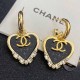 Black Gold Daily Geometric Patchwork Earrings