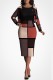 Coffee Casual Plaid Print Basic O Neck Long Sleeve Two Pieces