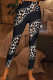 Leopard Print Casual Print Patchwork Skinny High Waist Pencil Full Print Bottoms