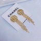 Gold Street Geometric Tassel Earrings
