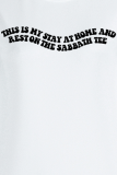 White Street Print Patchwork O Neck Tops