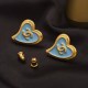 Blue Daily Geometric Earrings