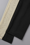 Black Sexy Solid Mesh Spaghetti Strap Skinny Jumpsuits