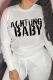 White Street Print Patchwork O Neck Tops