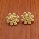 Gold Simplicity Geometric Patchwork Earrings