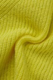 Green Sexy Casual Solid Hollowed Out Turtleneck Long Sleeve Two Pieces
