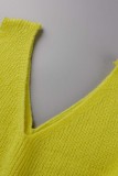 Green Sexy Casual Solid Hollowed Out Turtleneck Long Sleeve Two Pieces