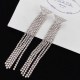 Silver Street Letter Tassel Earrings