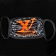 Black Daily Print Letter Mask
