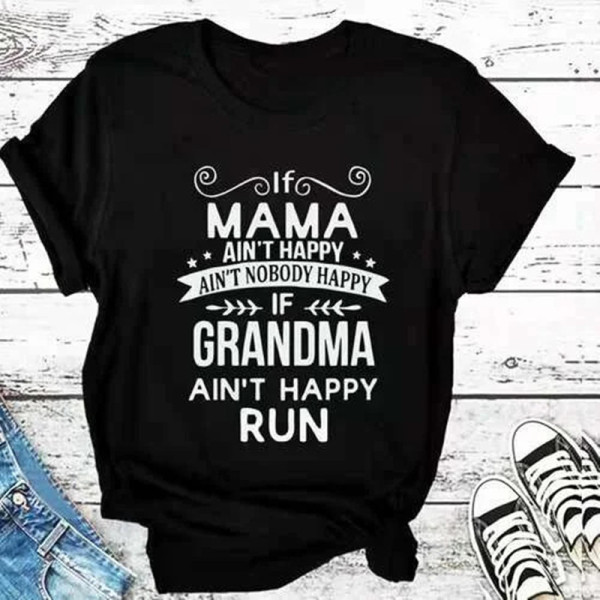 Black Fashion Casual Letter Print Basic O Neck T-Shirts