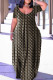 Black Apricot Casual Print Basic V Neck Short Sleeve Dress Plus Size Dresses