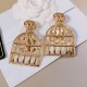Gold Street Geometric Patchwork Earrings