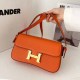 Orange Fashion Simplicity Solid Patchwork Bags