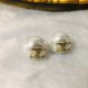 White Simplicity Geometric Patchwork Earrings