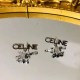 Silver Simplicity Geometric Patchwork Letter Earrings