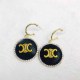 Black Simplicity Geometric Patchwork Earrings