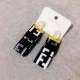 Black Street Letter Patchwork Earrings