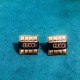 Gold Street Letter Patchwork Earrings