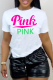 White Street Print Letter O Neck T-Shirts