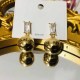Gold Street Plaid Patchwork Earrings