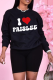 Black Vintage Print Patchwork O Neck Tops