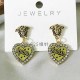 Gold Street Figure Letter Patchwork Earrings