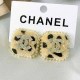 Light Yellow Simplicity Geometric Patchwork Earrings