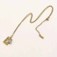 Gold Simplicity Geometric Chains Necklaces