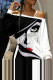 Black Casual Street Print Bandage Patchwork Off the Shoulder Straight Dresses