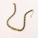 Black Gold Daily Letter Patchwork Necklaces