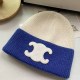 Blue Casual Geometric Patchwork Hat