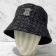 Black Casual Geometric Patchwork Hat