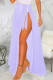 Purple Sexy Casual Solid Mesh Swimwears Cover Up