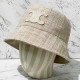 Cream White Casual Geometric Patchwork Hat