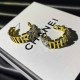 Gold Elegant Letter Patchwork Earrings