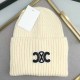Cream White Casual Geometric Patchwork Hat