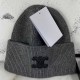Grey Casual Geometric Patchwork Hat