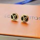 Black Simplicity Letter Patchwork Earrings