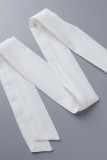 Black Casual Print Bandage Patchwork Buckle Turndown Collar Straight Plus Size Dresses