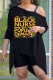 Black Orange Casual Print Asymmetrical Oblique Collar Long Sleeve Two Pieces