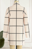 Red Casual Print Patchwork Half A Turtleneck Straight Dresses