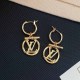 Gold Street Geometric Patchwork Letter Earrings