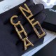 Gold Street Letter Patchwork Earrings