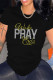 Black Casual Solid Patchwork Hot Drill O Neck T-Shirts