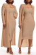 Orange Sexy Casual Solid Basic O Neck Long Sleeve Two Pieces