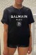 Black Casual Print Letter O Neck T-Shirts