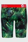 Green Sexy Print Patchwork Letter Pencil Bottoms