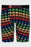 Black Red Sexy Print Patchwork Letter Low Waist Pencil Bottoms