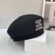 Black Street Letter Patchwork Hat