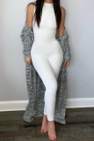 Grey Fashion Sexy Tight Sleeveless Jumpsuit